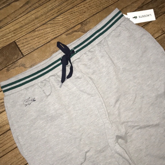 SOLD! NWT LaCoste Gray and Green Joggers - Picture 3 of 7